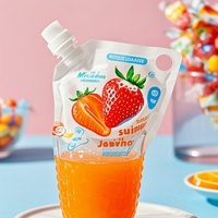 Emballage de liquide en plastique imprimé personnalisé pochette de boisson debout avec bec verseur sac de jus et de nourriture pour bébé sac pochette à presser rechargeable