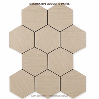 Panneaux acoustiques hexagonaux modernes, design 3D, décoratifs