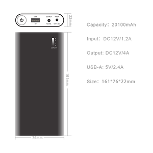 Hoge Capaciteit 20800Mah Dc Power Bank Met 1a Uitgang Aluminium Legering Draagbare Opladers Verschillende Apparaten 20V Instelbare Spanning - Product Image 5