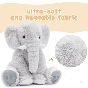 Phim Hoạt Hình Động Vật Voi 20Inch Màu Xám Màu Hồng Màu Xanh Trọng Elephant Thú Nhồi Bông Mềm Voi Đồ Chơi Sang Trọng Cho Cô Gái Chàng Trai - Product Image 2