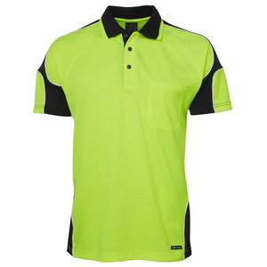 160GSM Jersey nhanh chóng khô polo Áo sơ mi Hi VIS làm việc t Áo sơ mi cho nam giới cơ khí Áo sơ mi - Product Image 3