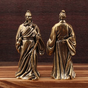 Brass Hua Tuo Figurine <b>Small</b> Craft <b>Ornament</b> For Home Office Tabletop Decor - Product Image 2
