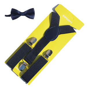 Gran oferta, 25mm <span class=keywords><strong>de</strong></span> ancho, Color sólido, elástico, ajustable, pantalones traseros, <span class=keywords><strong>tirantes</strong></span>, cinturón, <span class=keywords><strong>tirantes</strong></span> negros <span class=keywords><strong>y</strong></span> conjuntos <span class=keywords><strong>de</strong></span> <span class=keywords><strong>pajarita</strong></span> para niños/niños - Product Image 6