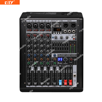 Consola Mezcladora de Audio Serie S de 4/6/8/10/14 Canales con Bluetooth, Doble DSP de 99 Efectos/ECQ de 7 Bandas/ECQ de Agudos, Medios y Graves en Cada Canal/Fader de 60 mm/MP3