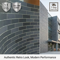 Revêtement extérieur respirant en pierre souple Mcm Pk Brick, texture classique en terre cuite, style traditionnel de la vieille ville de Dubaï, rénovation