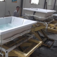 Prix bon marché d'usine Matériau acrylique Offre Spéciale Baignoire d'angle autoportante Air Spa Jet Whirlpool Baignoire de massage