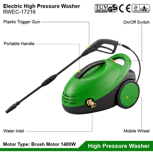 Nettoyeur <span class=keywords><strong>haute</strong></span> <span class=keywords><strong>pression</strong></span> électrique commercial 120 bars 1750 PSI, lave-auto professionnel, nettoyeur électrique portable - Product Image 2