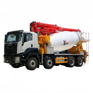 Camión Mezclador de Maquinaria de Construcción JIUHE con Bomba de Concreto Integrada, Camión Mezclador con Bomba de Concreto - Product Image 1