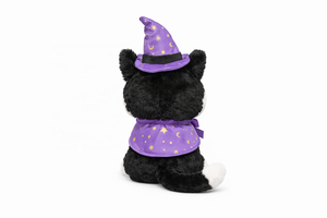 Professionelles Zeichnen Superweicher Plüsch Hexenkatze Stofftier Halloween Kätzchen Kuscheltier Benutzerdefiniertes Zubehör Anhänger PP - Product Image 4