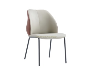 Silla ligera de cuero de lujo para banquetes para hoteles y restaurantes, bolsa suave, silla de comedor para salón de bodas VIP, fábrica al por mayor - Product Image 1