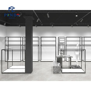 Bastidores de ropa personalizados para tiendas de ropa Soluciones de exhibición de venta al por menor duraderas Diseño de interiores de tienda de ropa de mujer - Product Image 4