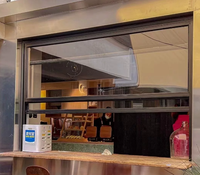 Porte pliante verticale de style américain en alliage d'aluminium pour cuisine, ouverture étroite, isolation thermique, insonorisation