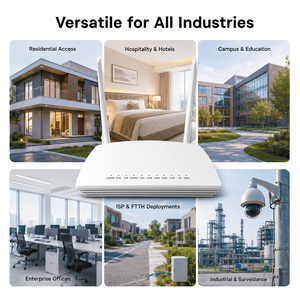 <b>ZTE</b> GM630 ont Fiber Optic Network Enclosed House 1GE 4GE GPON XPON ONU Dual Band <b>Router</b> with AC1200 WIFI 5 Brand New - Product Image 6
