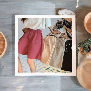 กางเกงขาสั้นผู้หญิงฤดูร้อนบางสไตล์เกาหลีเอวสูงเอวยางยืดกางเกงลำลองอเนกประสงค์หลวมสลิมมิ่ง - Product Image 3