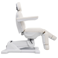 Lit de massage à 3 moteurs, lit de spa luxueux multifonctionnel, table de salon de beauté, lit électrique pour soins du visage