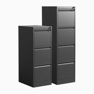 Armoire de classement en acier d'usine à prix bon marché Accepté armoire de bureau en métal ignifuge personnalisée armoire verticale avec serrure à 4 <span class=keywords><strong>tiroirs</strong></span> - Product Image 1