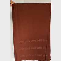 Écharpe Hijab Sharut Personnalisée de Haute Qualité, Robe-Châle Musulmane de Luxe pour Femmes, Extensible Respirante en Jersey Liquide Premium Coréen Merrachi