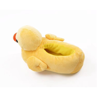Cadeau mignon bon marché confortable de haute qualité d'enfants en peluche pantoufles en forme d'animal de canard jaune d'intérieur