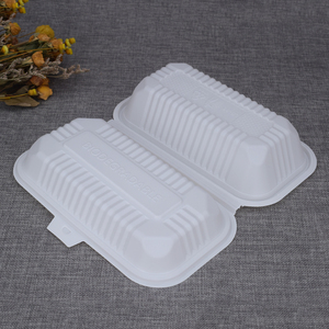Fiambreras desechables biodegradables para restaurante, contenedor de comida de almidón de maíz con concha de plástico - Product Image 4