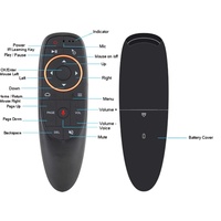 Grabadora de Voz Digital con Control Remoto G10 G10S, Teclado, Eje de Giroscopio, Control Remoto IR para Android TV Box