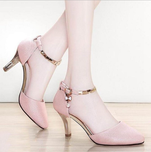 UP-2034r韩版女凉鞋简约办公连衣裙高跟鞋 - Product Image 1