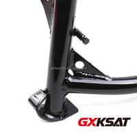 GXKSAT Kit de support central de moto en aluminium usiné CNC pour Versys-X300 Noir Qualité A-CLASS