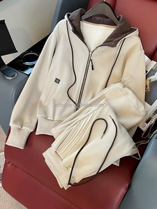 Conjunto <span class=keywords><strong>de</strong></span> <span class=keywords><strong>Ropa</strong></span> Deportiva para <span class=keywords><strong>Mujer</strong></span> Otoño-Invierno, Pantalones para Correr, Cárdigan, Sudadera con Capucha, Traje Deportivo para <span class=keywords><strong>Mujer</strong></span>, Fabricante <span class=keywords><strong>de</strong></span> Trajes para Correr - Product Image 4