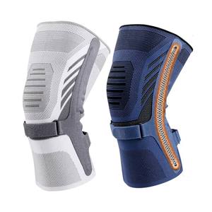 Genouillère respirante en tissu 3D avec stabilisateur antidérapant en silicone pour le soulagement des douleurs articulaires et la rééducation de l'arthrite - Product Image 1