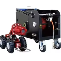 Robot d'inspection vidéo pour canalisations industrielles, caméra PTZ avec carte SD CMOS pour grandes conduites de 200 mm à 2000 mm