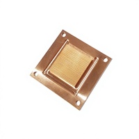 44*40*3mm Mini Skiving Heatsink Tembaga Ultra Tipis untuk Sistem Pendingin Air PC