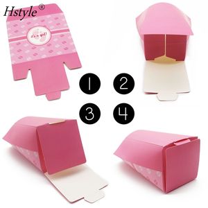 Hstyle 12 piezas Baby Shower tema papel caramelo tratar bolsa cumpleaños fiesta decoración bebé niño o niña género revelar fiesta Favor bolsas - Product Image 6