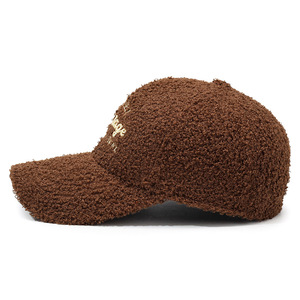 Winter <b>Baseball</b> <b>Cap</b> Teddy Plush Warm <b>Baseball</b> <b>Cap</b> for Women & Men Warm Embroidered Letter <b>Baseball</b> <b>Caps</b> - Product Image 4