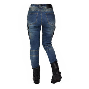 Jeans rétro <span class=keywords><strong>d</strong></span>écontractés pour moto, <span class=keywords><strong>pantalon</strong></span> <span class=keywords><strong>d</strong></span>'<span class=keywords><strong>équitation</strong></span> élastique anti-chute pour femmes, nouveauté - Product Image 2