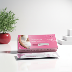 Prueba de <span class=keywords><strong>Embarazo</strong></span> HCG de Uso Doméstico DEEPBLUE, Kits de Fertilidad con Certificación CE OEM, Manual, 99.9% de Precisión - Product Image 1