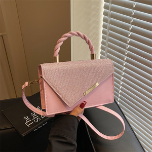 New Fashionable and Versatile Women's Crossbody <strong>Bag</strong>, <strong>Sparkling</strong> PU Leather Cheap Handbag Shoulder <strong>Bag</strong> - Product Image 2