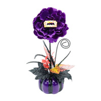 Décoration artisanale de haute qualité pour Halloween, bouquet de citrouilles violettes en tissu, arbre artificiel, branche artificielle créative, décoration de bureau