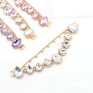 Шлепанцы с голубыми стразами - Product Image 6