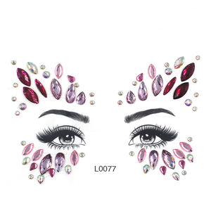 Nuovi gioielli per il viso lucenti convenienti per il festival musicale del palcoscenico dei diamanti nel tatuaggio temporaneo della gemma del viso tiktok - Product Image 2