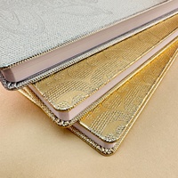 Carnets A5 en cuir brillant à couverture rigide, personnalisables, avec pochette à papier – Vente en gros