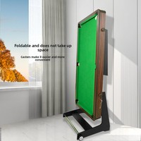 Table de billard pliable en panneaux haute densité pour usage domestique, petite table de snooker et de billard américain pour l'intérieur