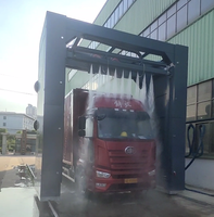 Équipement de lavage de voitures à structure renforcée durable et économe en eau, machine de lavage de bus pour grands camions et conteneurs