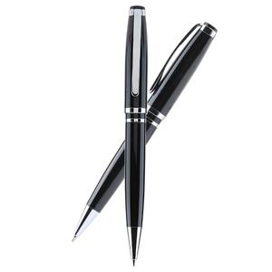 उच्च गुणवत्ता वाले कस्टम लोगो ब्लैक लक्जरी धातु पेन प्रीमियम व्यवसाय उपहार बॉलपॉइंट पेन - Product Image 1