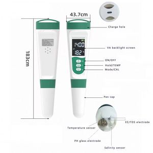Imhoo Digital <span class=keywords><strong>EC</strong></span> Tester & <span class=keywords><strong>PH</strong></span> Meter and <span class=keywords><strong>PH</strong></span> Tester with Speech Function 5 in 1 Salinity <span class=keywords><strong>PH</strong></span> Temp <span class=keywords><strong>EC</strong></span> and TDS Meter Swimming Pool - Product Image 6