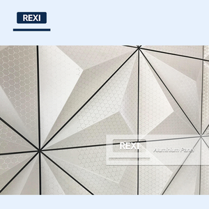 耐火性アルミ天井パネル、装飾アルミストリップ、バッフルハニカム天井パネル、建築用アルミ天井をカスタマイズ - Product Image 2