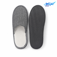 Chaussons d'hôtel jetables en tissu sergé de haute qualité, antidérapants en EVA, à bout fermé, pour hôtels, complexes hôteliers et salles de bain, fournitures pour invités, vente en gros