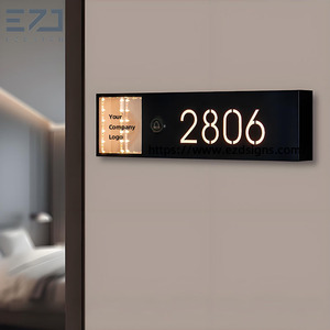 Targhetta Personalizzata per Porta Ufficio 2025, Segnaletica per Appartamenti e Strutture Ricettive, Numeri di Stanza <span class=keywords><strong>Hotel</strong></span> con Specchio Infinito - Product Image 1