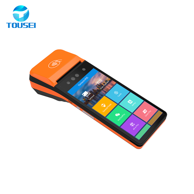 6 Inch Smart Handheld Android 13 4G Pos Terminal NFC Debit Card Scanner Reader Payment Machine with 58mm Printer