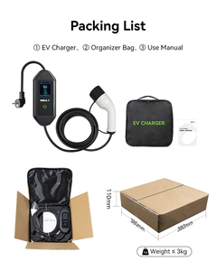 Ac loại 2 xách tay EV sạc tùy chỉnh NEMA 5-50 cắm 40A 3.6kW-22Kw cấp iec62196 j1772 Trạm Sạc New 7kW Công suất đầu ra - Product Image 6