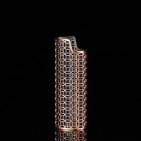 Étui de machine à monnaie J6 en or, métal épaissi, anti-explosion, pour meule à affûter J6 Core, briquet rectangulaire minimaliste