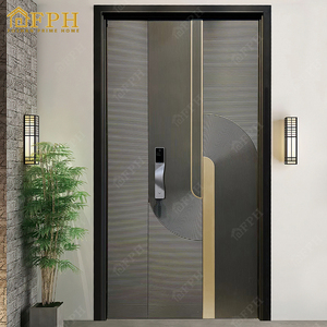 Puertas Exteriores Modernas de Aluminio para Apartamentos <span class=keywords><strong>2026</strong></span>, Insonorizadas, de Alta Seguridad, con Cerradura Inteligente para el Hogar - Product Image 6